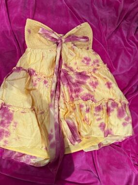 Privacy Please Tie Dye Smocked Strapless Dress Size S Revolve Vacation Dress